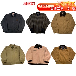 vintage古着美式复古中古港风棒球服工装阿美咔叽男女外套S140