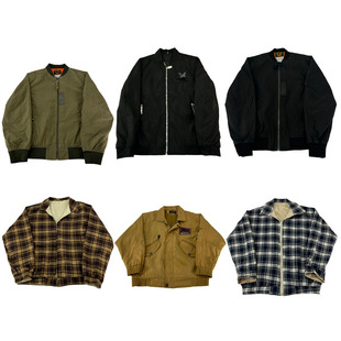vintage古着复古港风中古学院风棒球服工装阿美咔叽男女外套G303