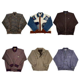 vintage古着美式 阿美咔叽男女外套G146 复古中古港风棒球服工装