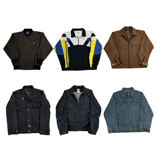 vintage古着美式 阿美咔叽男女外套S47 复古中古港风棒球服工装