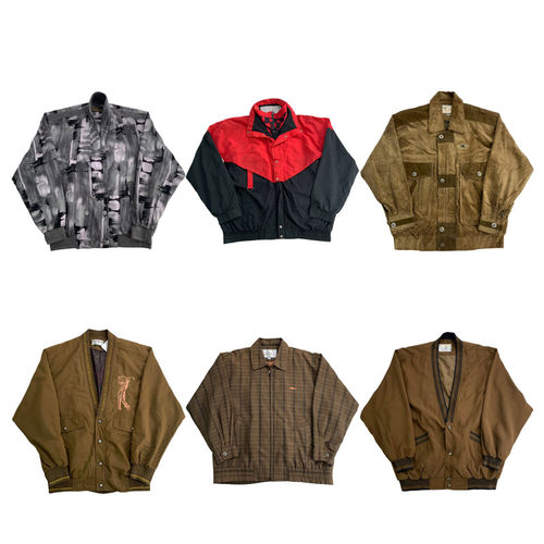 vintage古着美式复古中古港风棒球服工装阿美咔叽男女外套G252