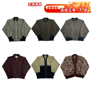 vintage古着美式 阿美咔叽男女外套G240 复古中古港风棒球服工装