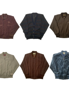 vintage古着美式复古中古港风棒球服工装阿美咔叽男女外套G209