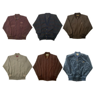 vintage古着美式复古中古港风棒球服工装阿美咔叽男女外套G209