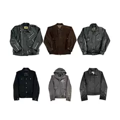 Vintage Leather Jacket American Style A2 Retro Casual Loose Bomber Leather Jacket Genuine Leather Unisex P53
