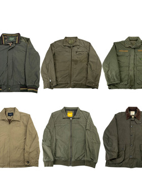 vintage古着美式复古阿美咔叽做旧多袋工装猎人装BF男女外套Z40