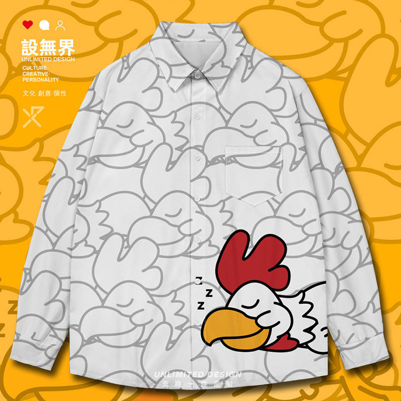 动物公鸡海豹企鹅老鼠变长袖衬衫