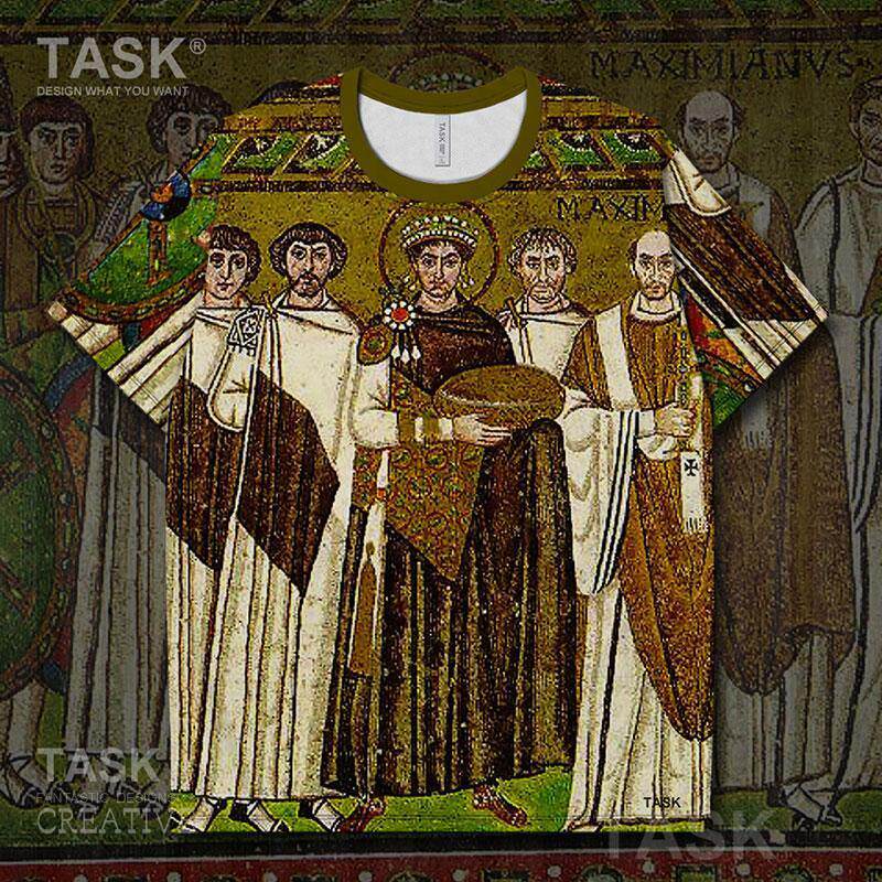 名画查士丁尼及其随从速干T恤