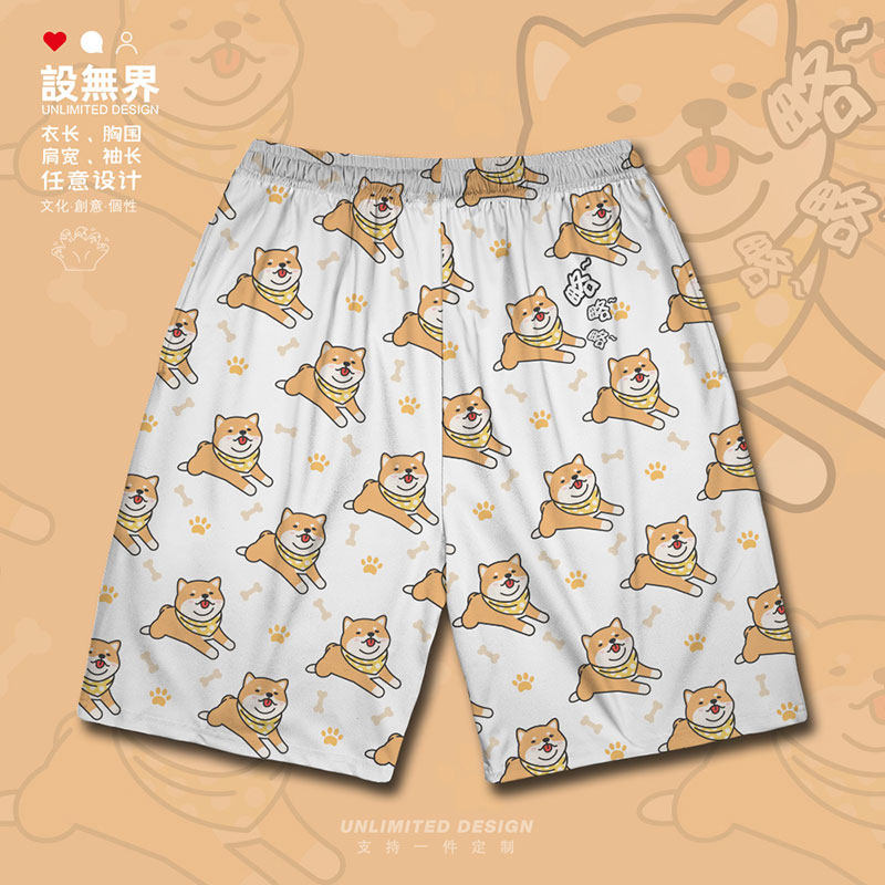 萌宠柴犬吐舌头略略调皮图案大码