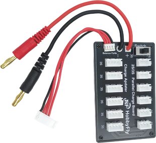 2S-3S水弹锂电池P99并充板SM田宫JST插头大电流并充板7.4V 11.1V