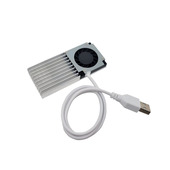 散热器80mm100mm USB散热风扇铝合金侧吹风鼓涡轮鼓风机DIY改装