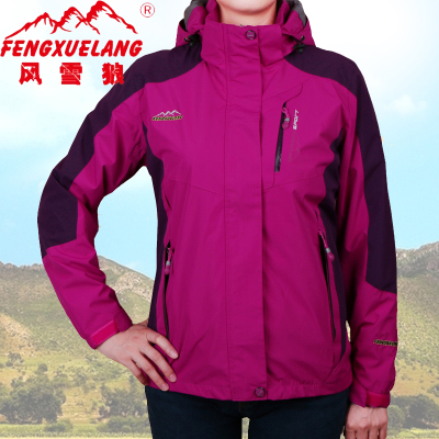 春游休闲运动冲锋衣中老年女装