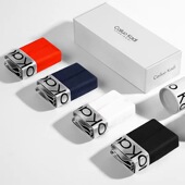 高端男士 内裤 莫代尔透气大码 4罐装 牛奶丝平角U凸青年中腰四角短裤