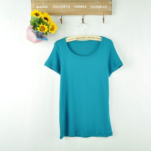 森女装 打底小衫 纯棉修身 休闲圆领短袖 柔软春夏装 T恤大码 新款