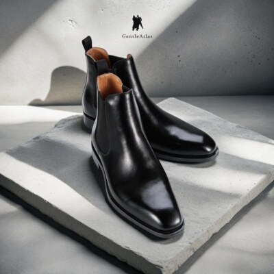 【靴中公爵】流光黑影切尔西靴