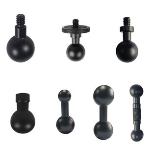 铝合金连接杆13/15/17/20/25MM球头手机车载支架1/4转接杆子配件