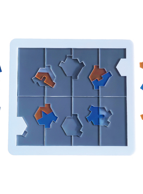 OLEO 20块拼图10级  超难烧脑亚克力方块益智拼图puzzle