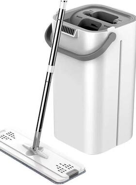 fo 2in1 self-wash and squeeze dry flat mop with bucket拖把