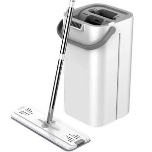 fo 2in1 self-wash and squeeze dry flat mop with bucket拖把