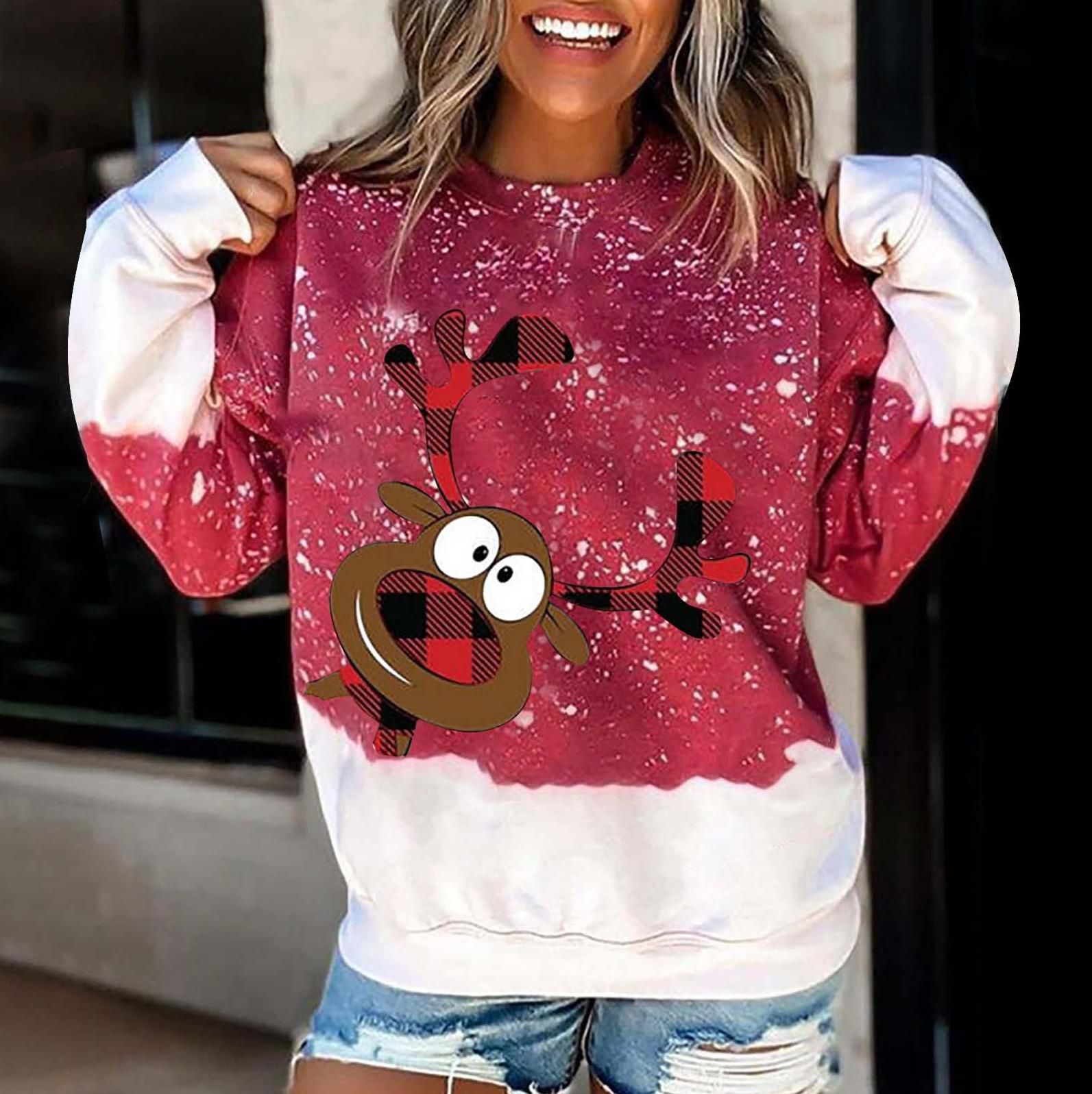christmas ladies hoodie for women gift jumper ugly sweater