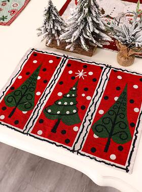 Christmas Christmas Placemat Family Dining Table Atmosphere