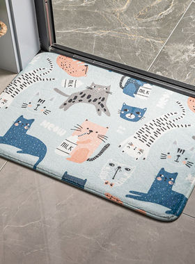Absorbent felt bedroom entrance door mat bathroom rug carpet