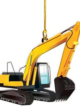 Christmas Tree Hanging Truck Decoration Acrylic Pendant Chri