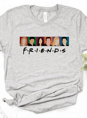 Friends Tv Chandler Bing top women Y2K summer manga top fema