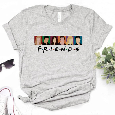 Friends Tv Chandler Bing top women Y2K summer manga top fema