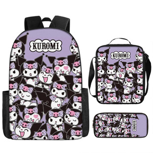 Demon Slayer Backpack Anime Children Boys Girls Schoolbag 1