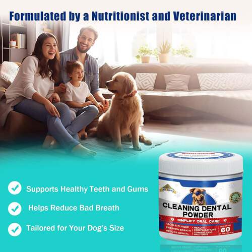 Dog Cleaning Dental Powder Simplify Oral Care Reduce Plaque