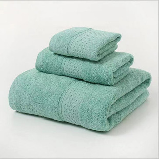 全棉毛巾浴巾三件套 Cotton Beach Bath Face Towel Set 3pcs