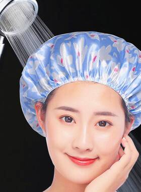 可爱女款加厚大号厨房防水浴帽