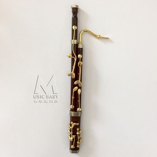 管乐套装礼品大管迷你巴松管模型摆件仿真铜制镀金巴松节日送礼