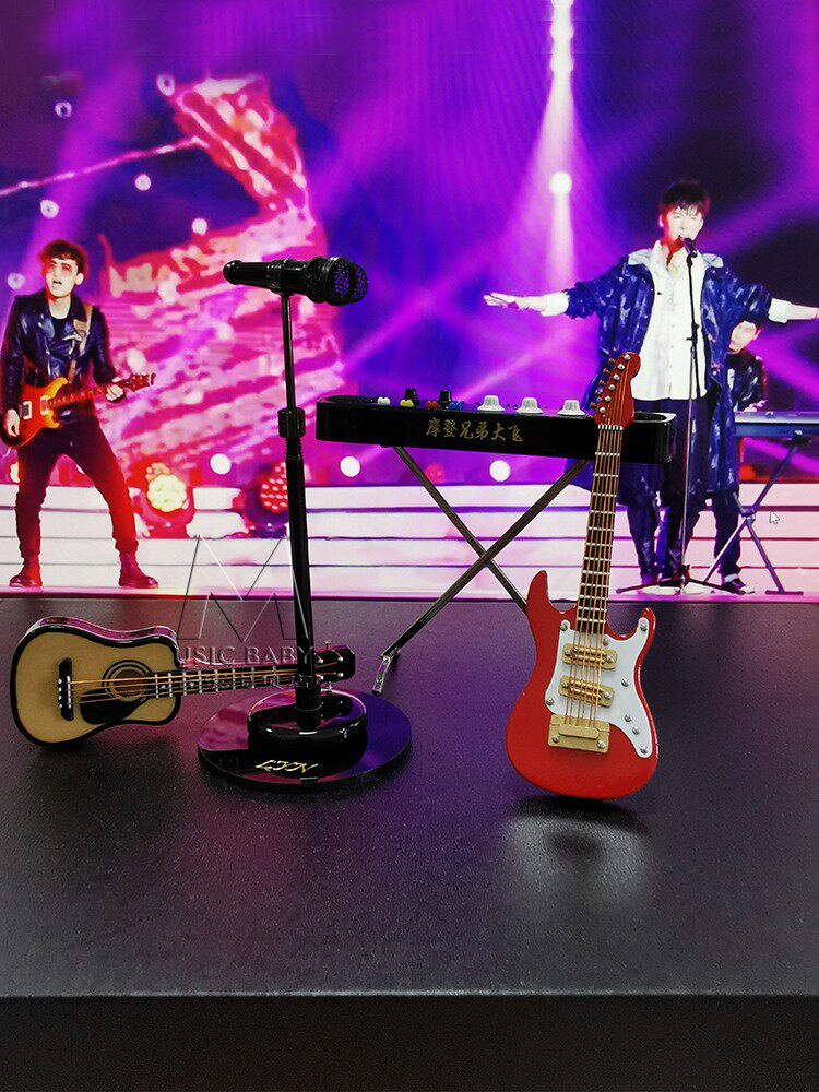 迷你吉他电吉他电子琴麦克风摩登兄弟乐队组合偶像娃乐器生日礼物