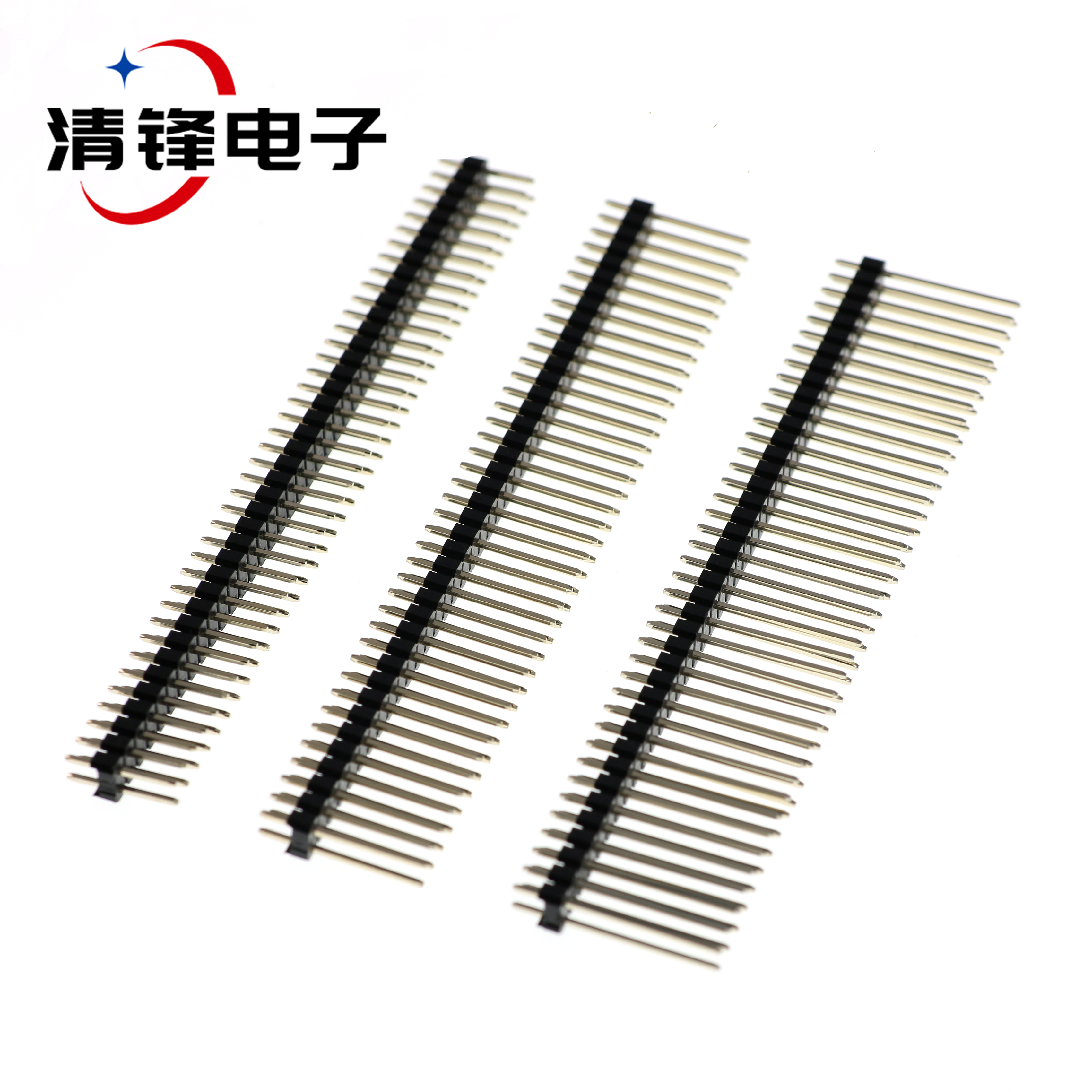 双排针铜针 间距2.54MM2*40P 单塑针长11.5/15/19/21/25MM