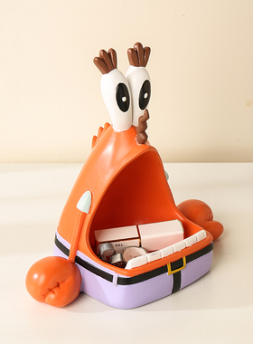 蟹老板放钥匙收纳摆件