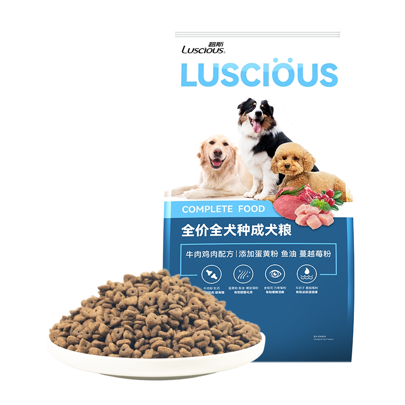 路斯全价成犬狗粮通用型囤货装