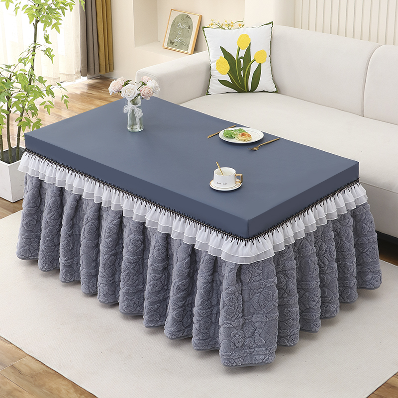 加厚烤火桌子罩套长方形电炉罩