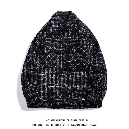 2024秋季小香风外套男潮流宽松休闲上衣学生外套Men's jacket
