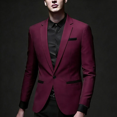 外贸欧码亚马逊2026春季男礼服男士婚礼休闲修身西装men's suit