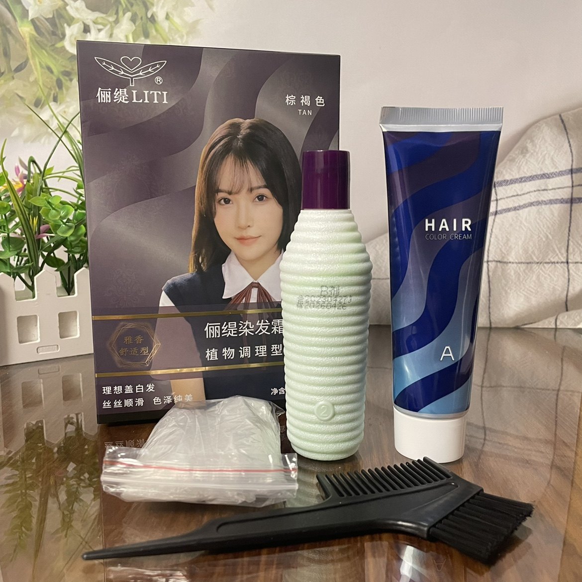 可度植物染发安全家用图片