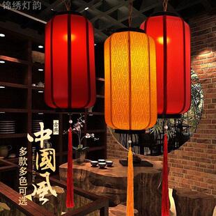 太阳能灯笼户外防水广告印字红吊灯中式仿古羊皮中国风免接线宫灯