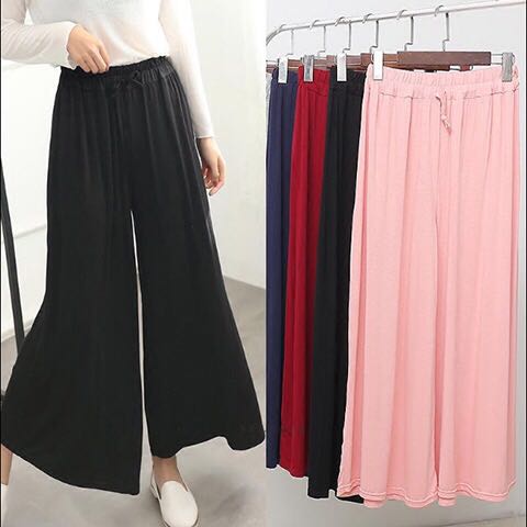 夏季大码莫代尔休闲九分裤瑜伽裤运动裤灯笼裤阔腿健身练功舞蹈