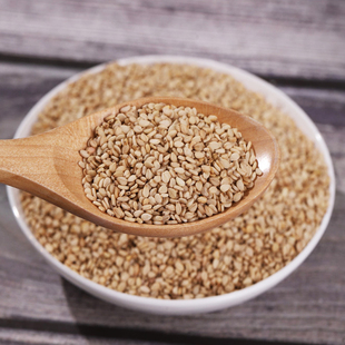 陕西油泼辣子家用不脱皮生白芝麻100克无污染商用新鲜白芝麻