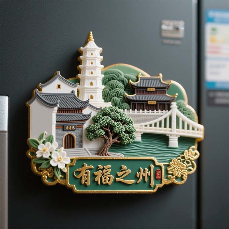 【福州】金属浮雕冰箱贴有福之州福建旅游纪念品装饰贴文创伴手礼