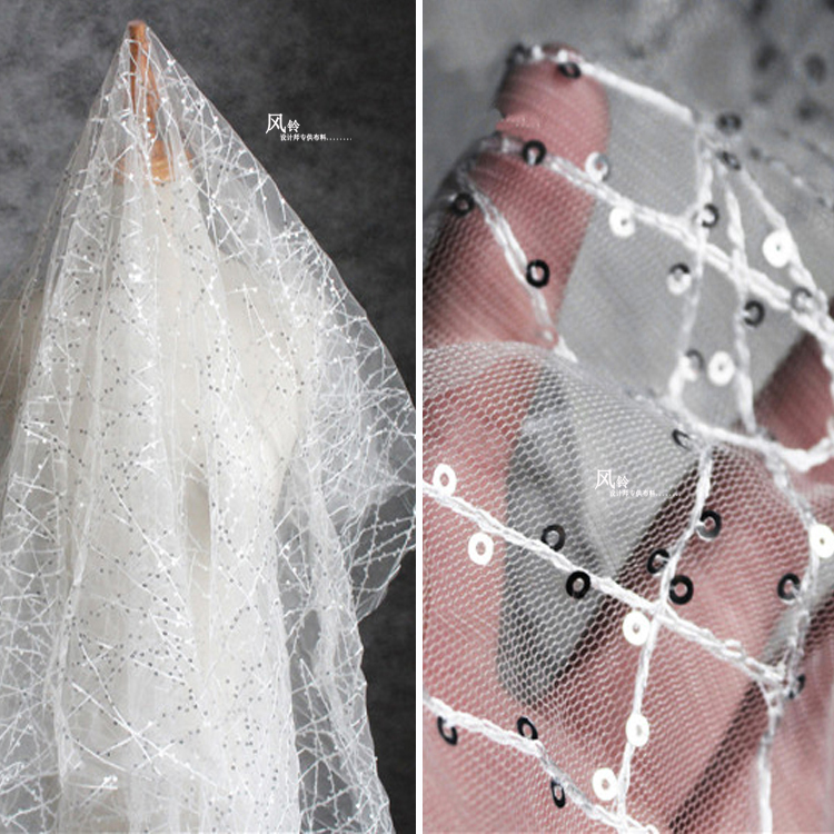 风铃网纱服装欧美肌理