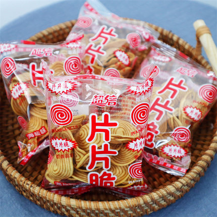 潮汕特产超信片片脆猫耳朵酥薄脆办公室休闲经典儿时怀旧零食小吃