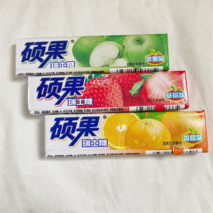 硕果瑞士糖太妃糖水果味草莓软糖16g儿童糖果儿时怀旧校园小零食