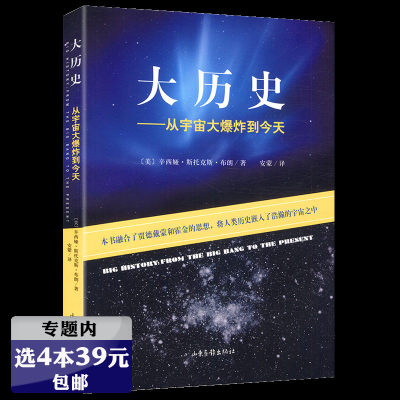 【选4本39元】大历史--从宇宙大爆炸到今天 辛西娅·斯托克斯·布朗著/阐述了自然环境与历史发展的微妙关系书籍极简宇宙史